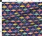Rainbow Space Cat Flying Saucers Multicolored 80S Retro Outer Ufo Arcade Games Custom Printed Fabric by Spoonflower Various Fabrics by the Yard or Fat Quarter